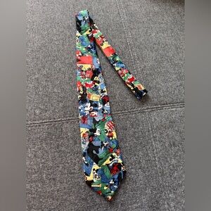 VTG Vintage 1990s Disney Mickey Unlimited Tie Mickey Mouse Made In Italy